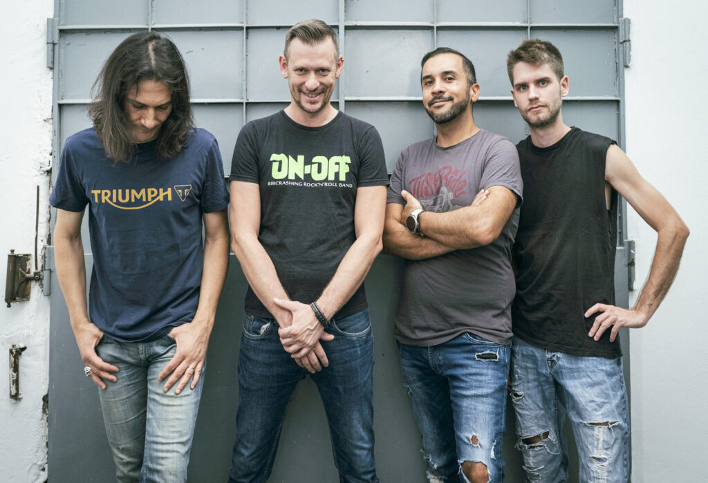 ON-OFF rock'n'roll band lineup going down italy